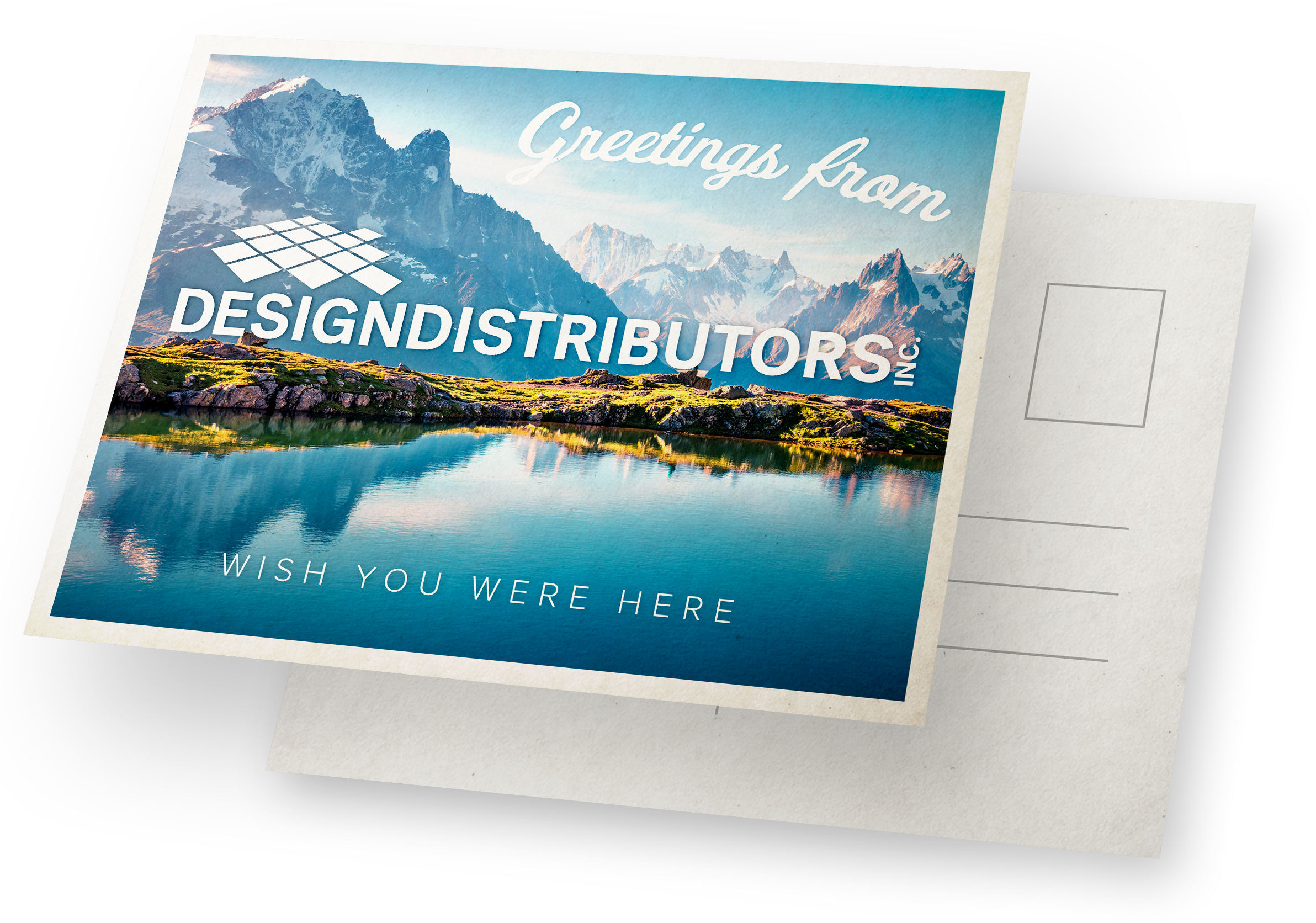 extra large postcard mockup